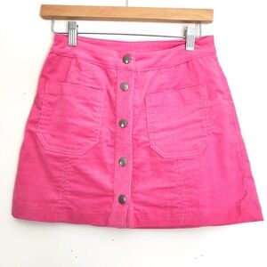 Cotton Candy LA Pink corduroy skirt